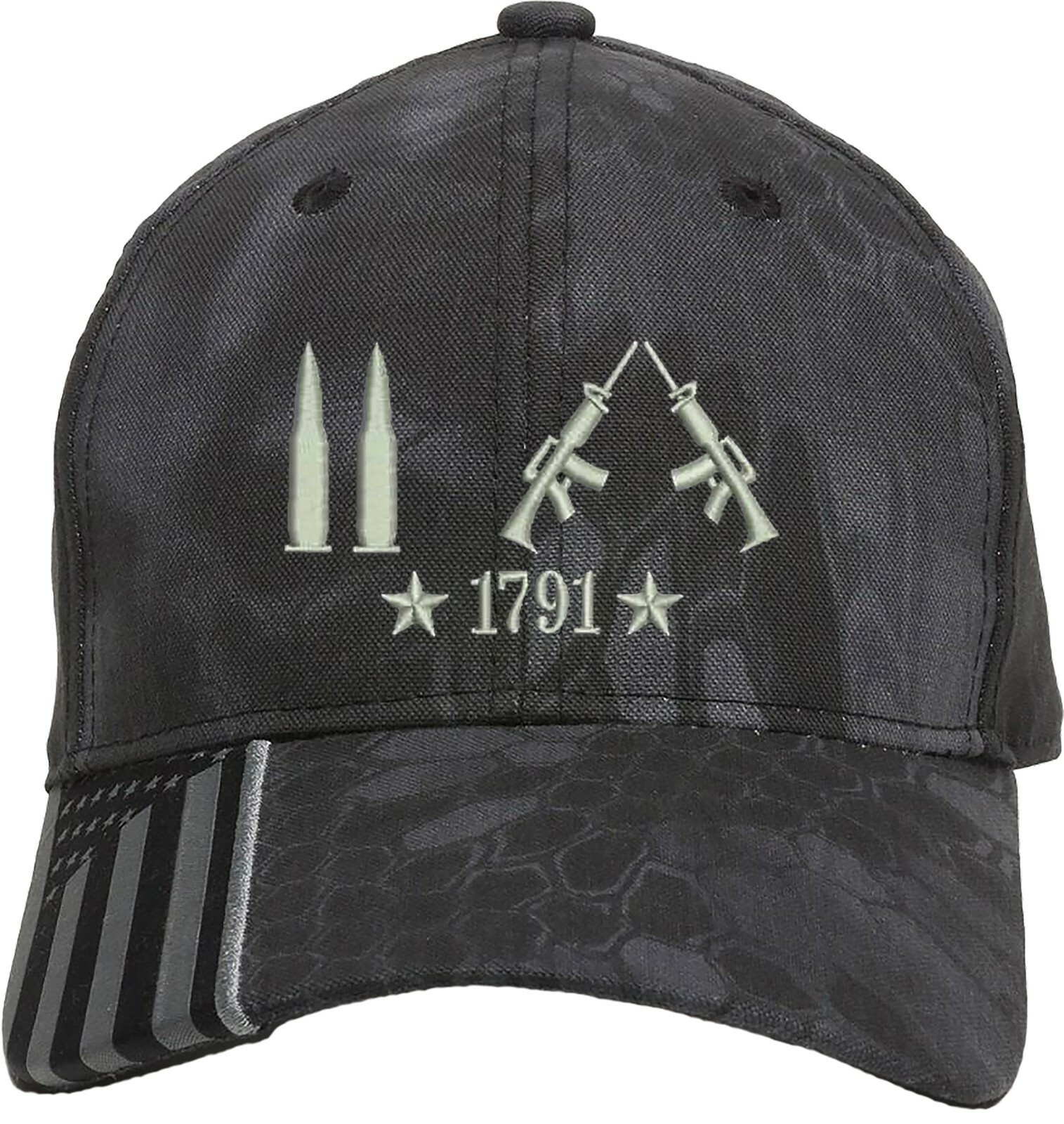 Only Bullets 2A 1791 Guns Embroidered One Size Fits All Baseball Hats