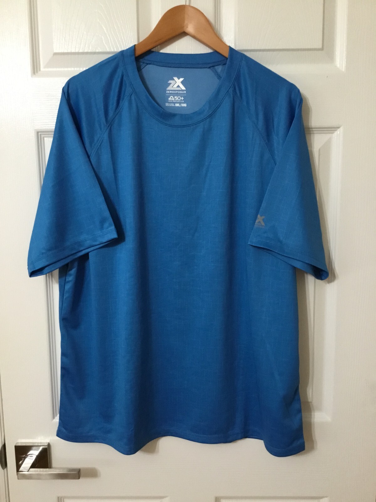 Zeroxposur Men’s Tee Shirt Short Sleeves UPF 50+ Sun Protection Size XXL Blue