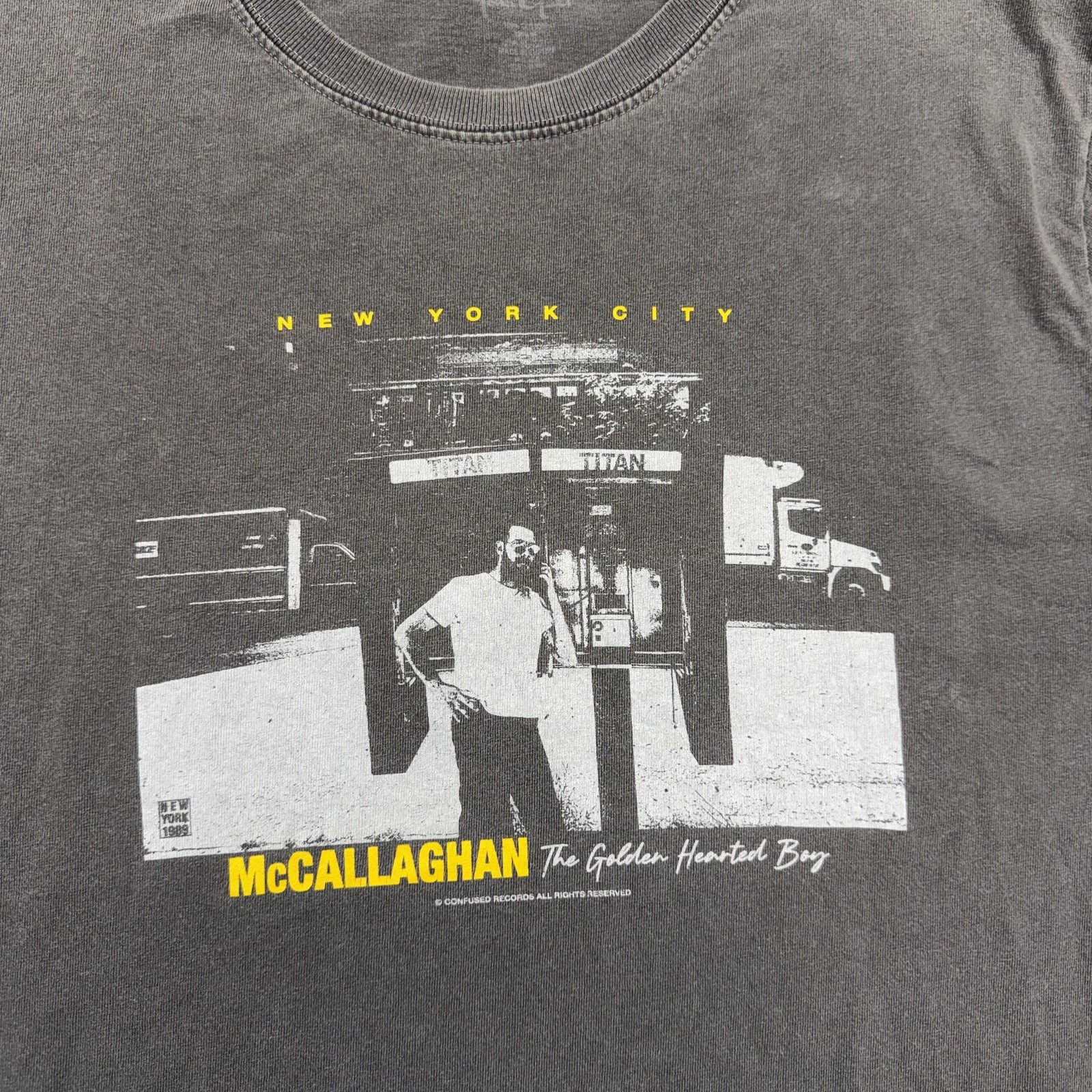 John Galt Shirt One Size Gray New York City McCallaghan Golden Hearted Boy Tee gallery