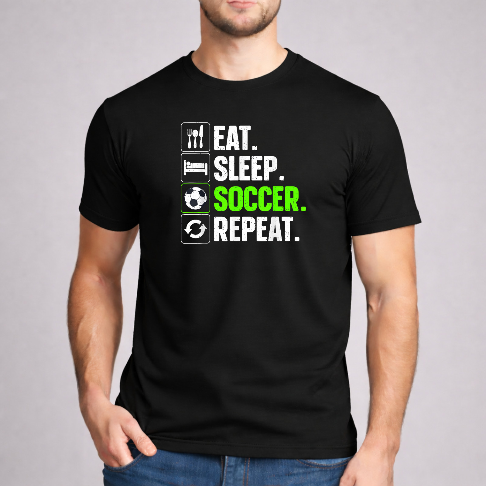 Soccer Shirt Funny Sarcastic Soccer Routine Art Graphic Men Boys Sport Fan