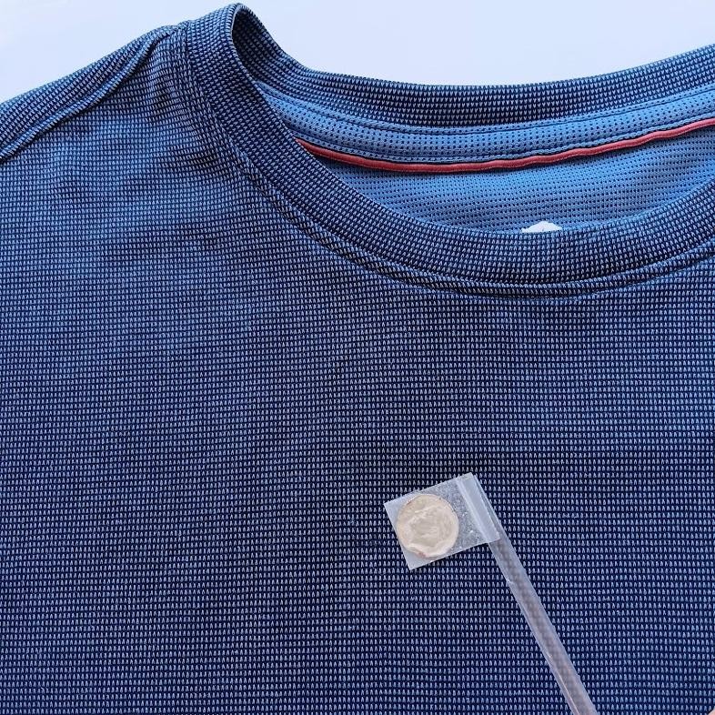 Tommy Bahama Shirt Mens Large Blue TENCEL Modal Blend Crewneck Tee Performance gallery
