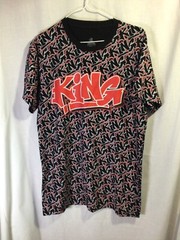 KING (Launder) Wrap around print Medium Polyester Blend T Shirt T11
