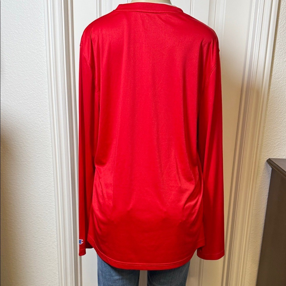 Champion Georgia Bulldogs Long Sleeve Red Performance Shirt Men's XL UGA gallery