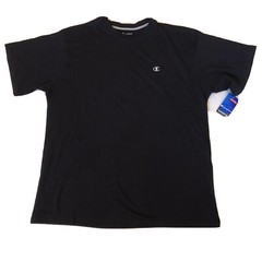 CHAMPION Authentic NWT Men Size 2XL Navy Blue Crew Short Sleeve T-Shirt Top