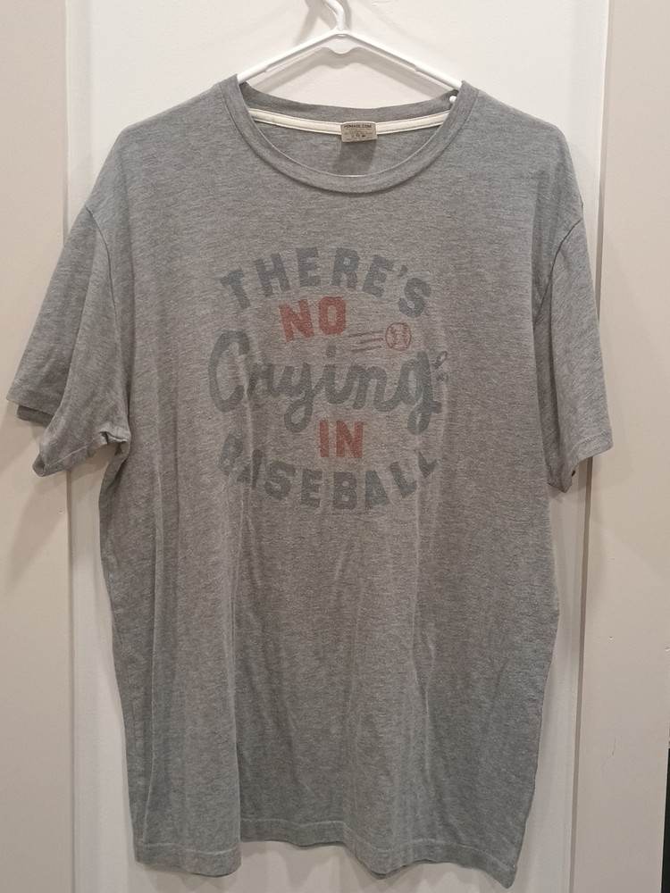 Homage Retro Single Stitch”No Crying In Baseball Xl Shirt. Super Soft Fabric.