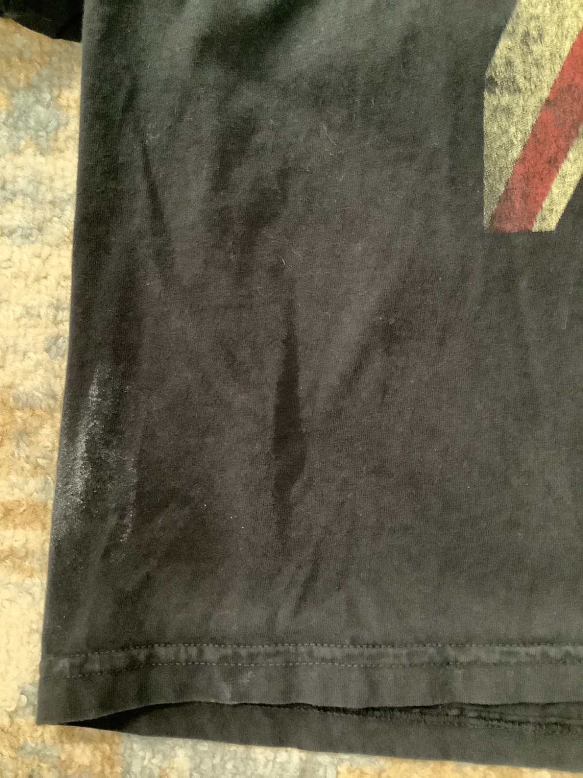 The Struts Union Jack Graphic Band T-Shirt Mens XL Black USED gallery