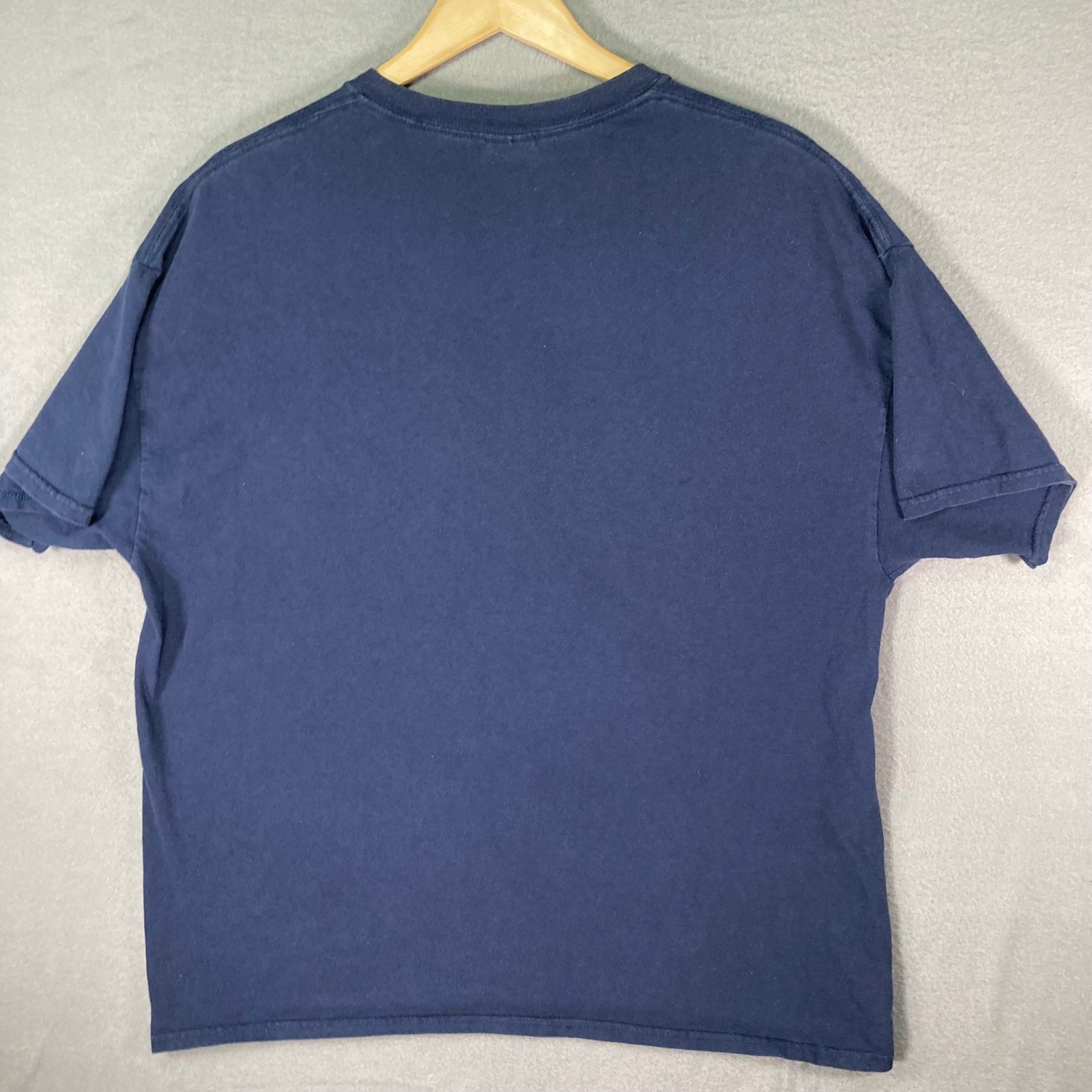 Support The Troops T-Shirt Men's XL Blue Patriotic American Flag USA Tee gallery