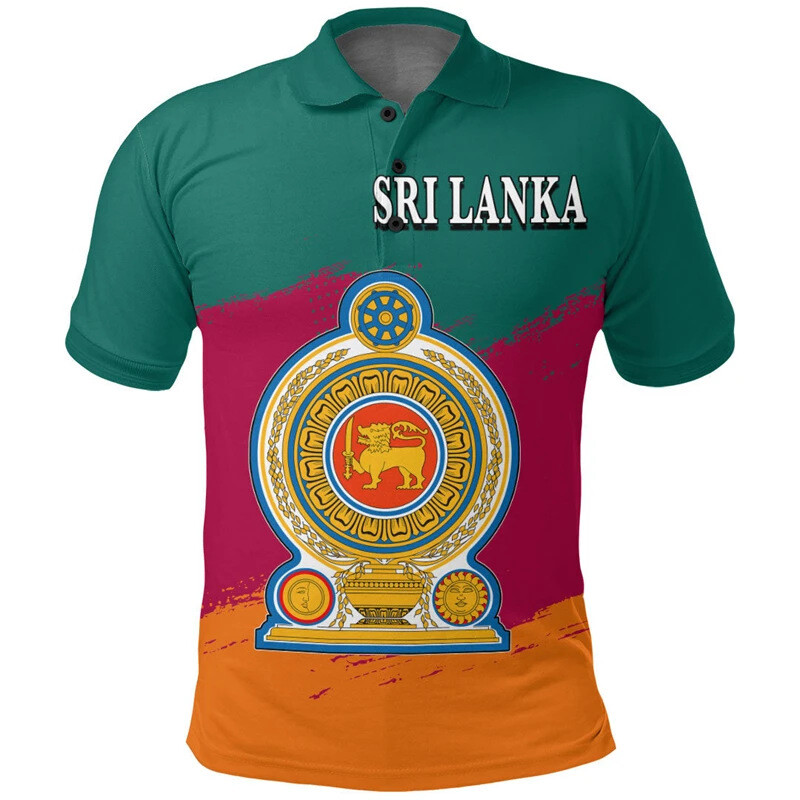 Mens Sri Lanka Polo T-Shirt Summer Souvenir Short Sleeve Tee Shirt Tops Pullover gallery