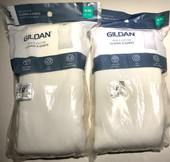 Men’s Gildan A-shirts Tank Top Undershirt 100% Cotton, White, X-Large, (12 PACK)