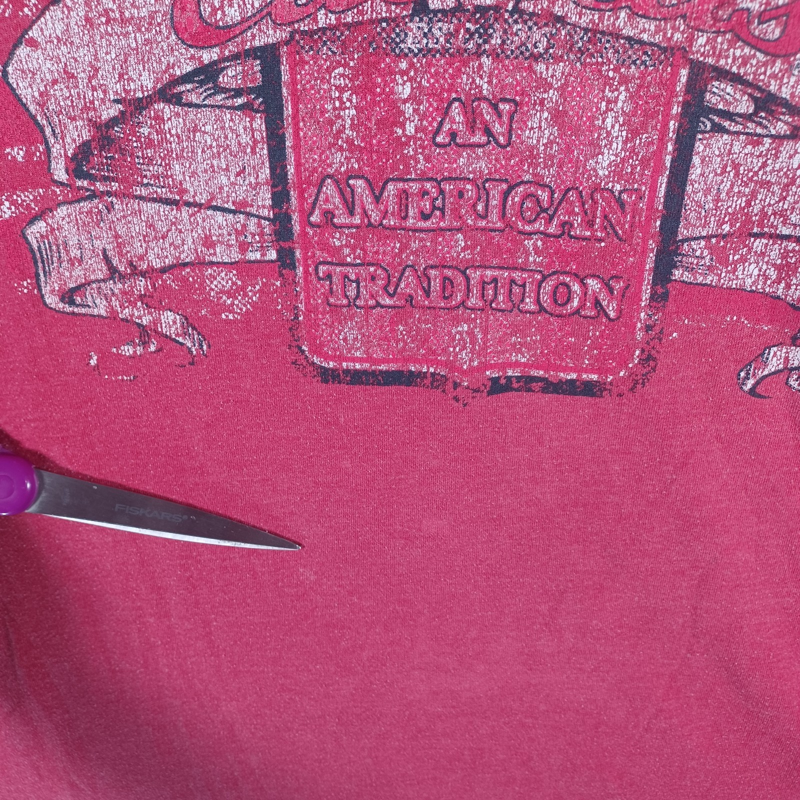Cabela's Mens Red T-Shirt Size XL An American Tradition Hunting Camping USA Soft gallery