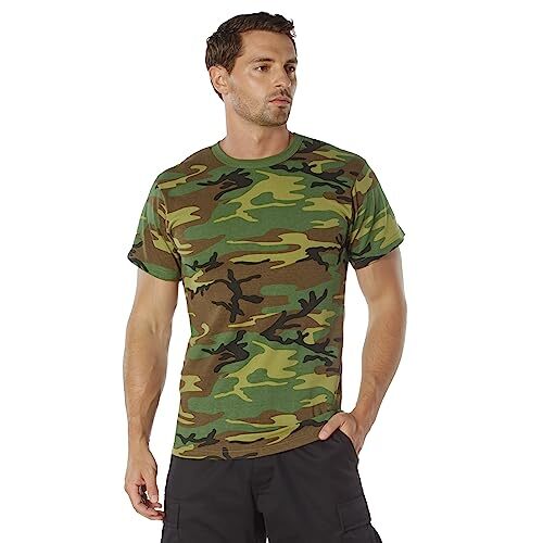 Rothco Woodland Camouflage T-Shirt 60560 - L gallery