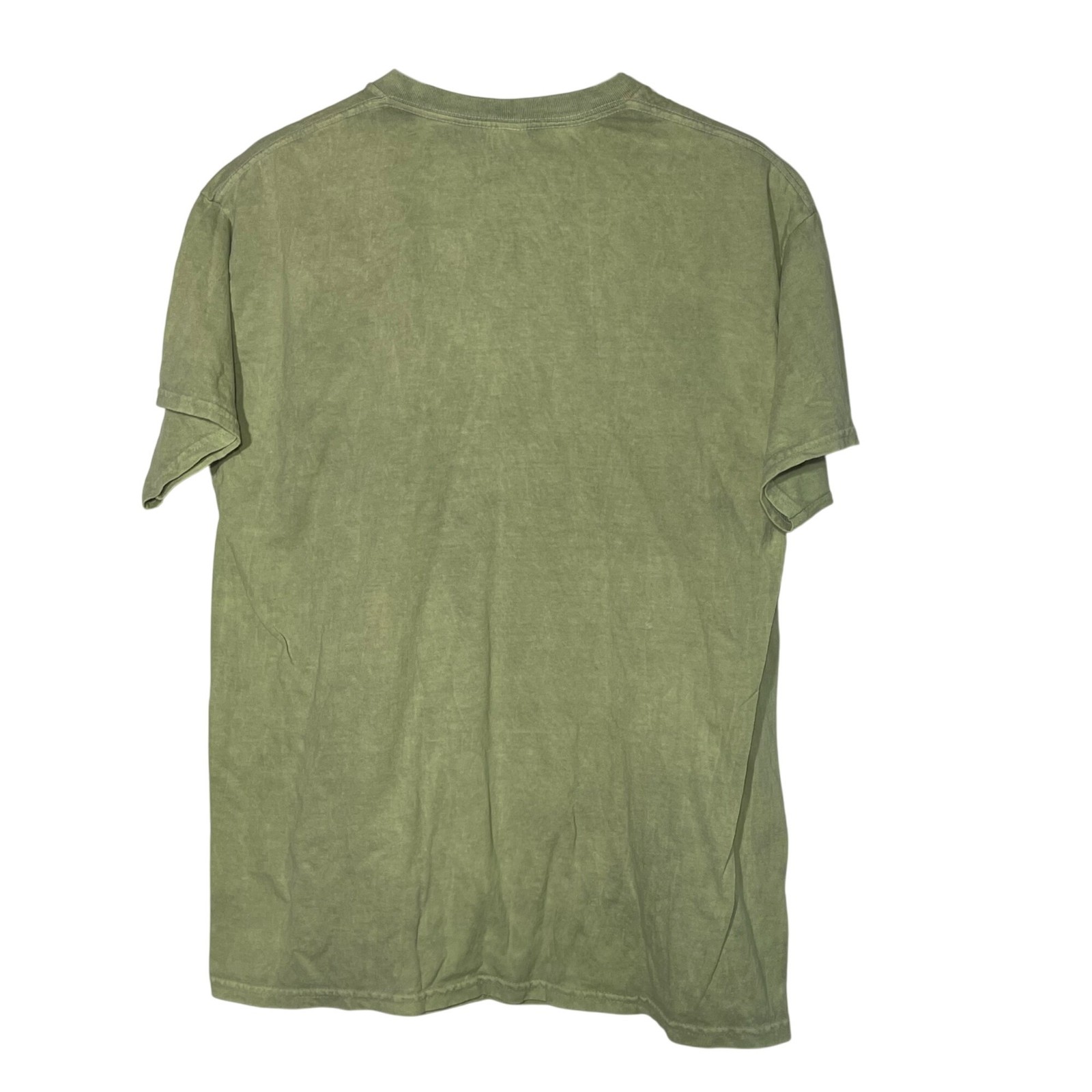 Nirvana Smiley Face Graphic T-Shirt Green Sz LG Cotton gallery