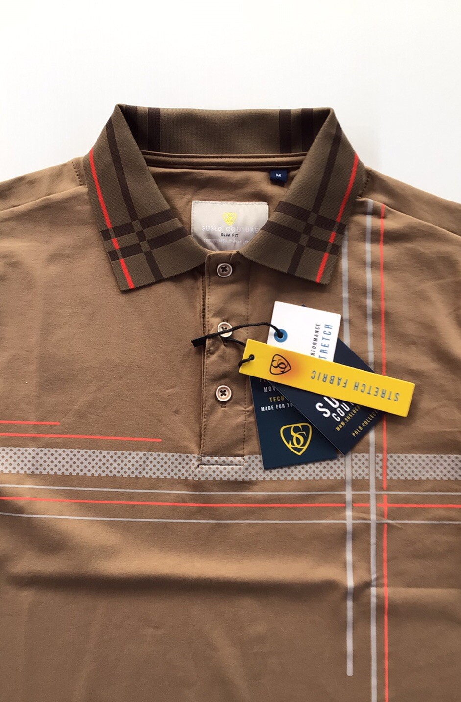 Men's Luxurious Polo Shirt,Italian Style,Stretch M to 4XL….A8.A gallery