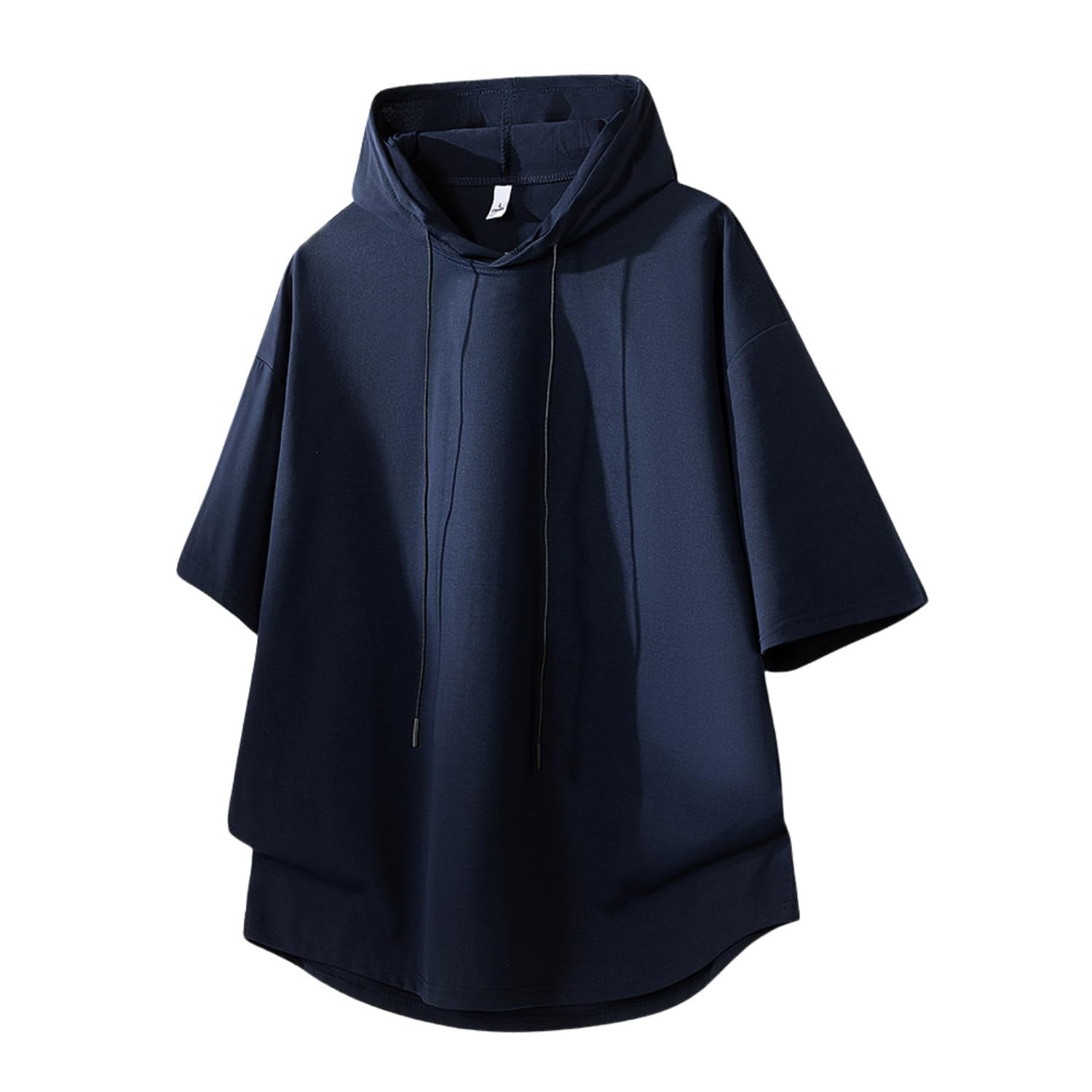 Foveitaa Men's Short Sleeve Hoodie Casual Plus Size T-Shirt gallery