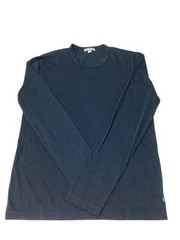 James Perse T-Shirt Crew Neck Long Sleeve 100% Combed Cotton Minimalist Size S