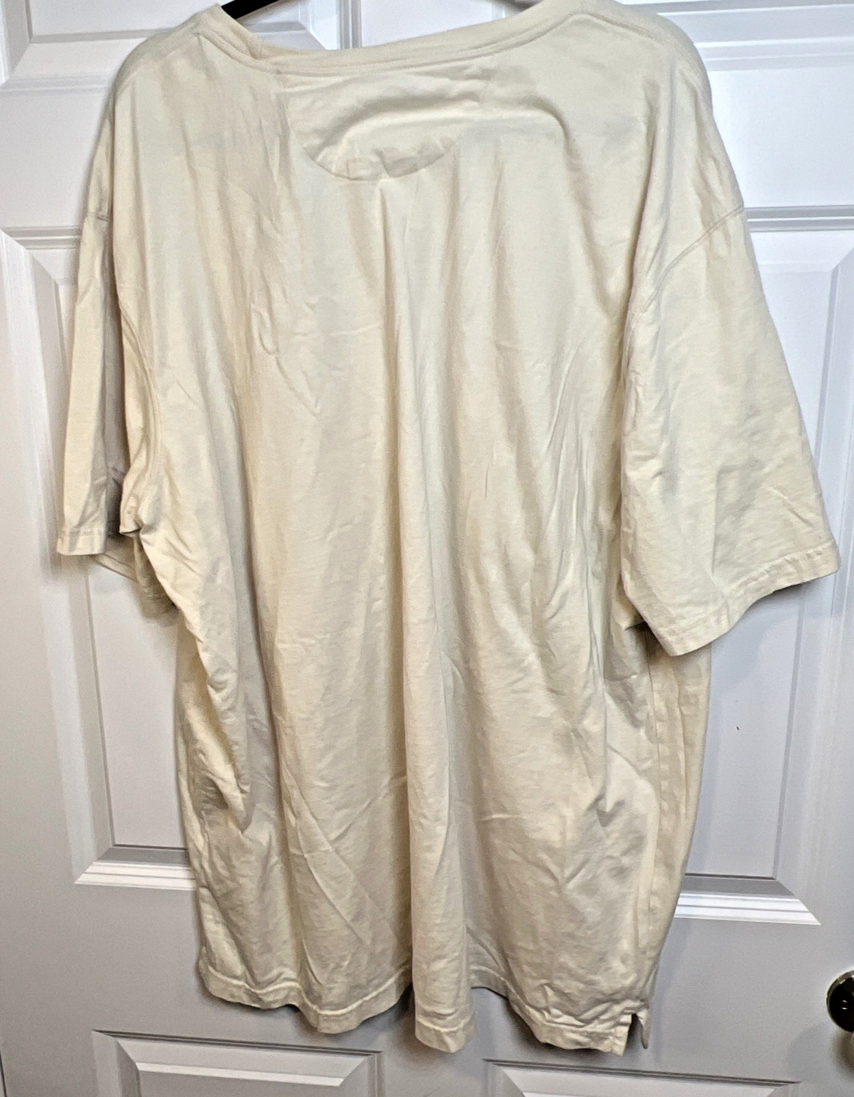 Duluth Trading Longtail T 2XL Relaxed Fit Ivory Angry Beaver Flag Graphic USA gallery
