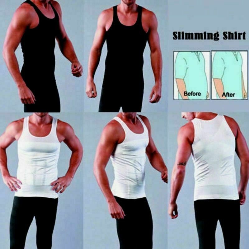 Be-In-Shape For Men's Slimming Vest Ultra Durable Compression Shapewear Tank Top gallery