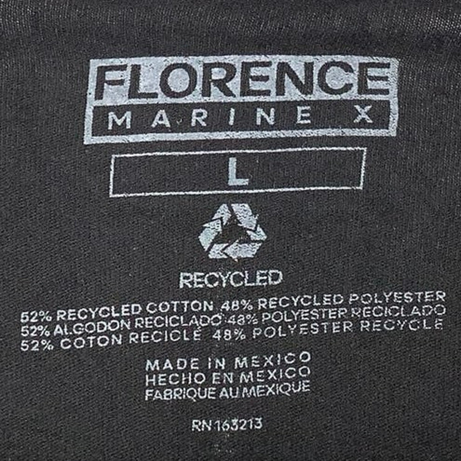 Florence Marine X Men's Large Black Frontier Recover Tee Long Sleeve T-Shirt M19 gallery