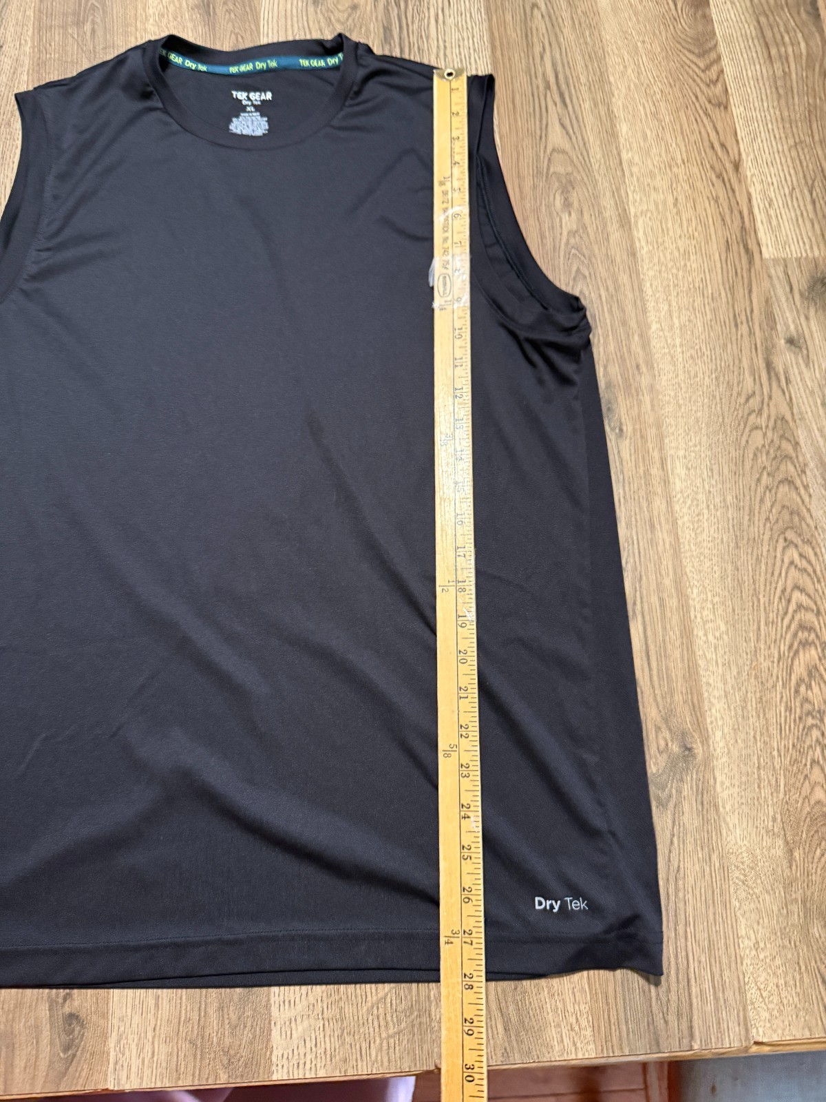Tek Gear Shirt Men's Size XL Black Sleeveless Activewear Dry Tek Round Neck gallery