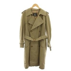 Burberrys Trench Coat Nova Check Lining Vintage Beige Belt Outerwear