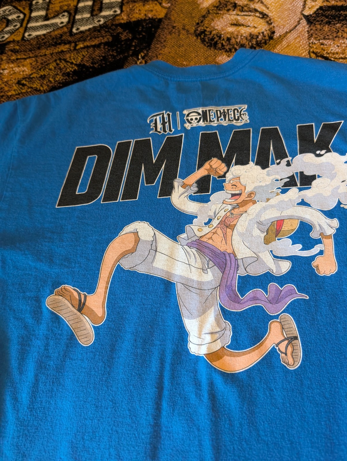 Monkey D Luffy King of the Pirates Anime Graphic T Shirt Men’s Size L Gear 5