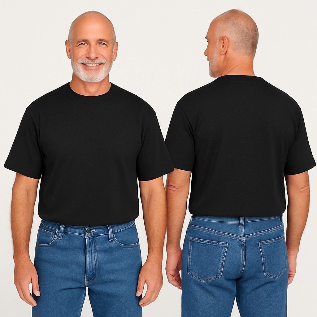 NWT Duluth Trading Men’s Longtail T Short Sleeve Tee Black gallery