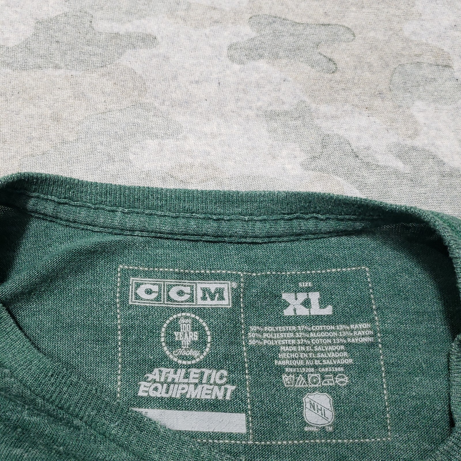 CCM Shirt Mens XL Green Wild Territory Athletic Equipment Short Sleeve gallery