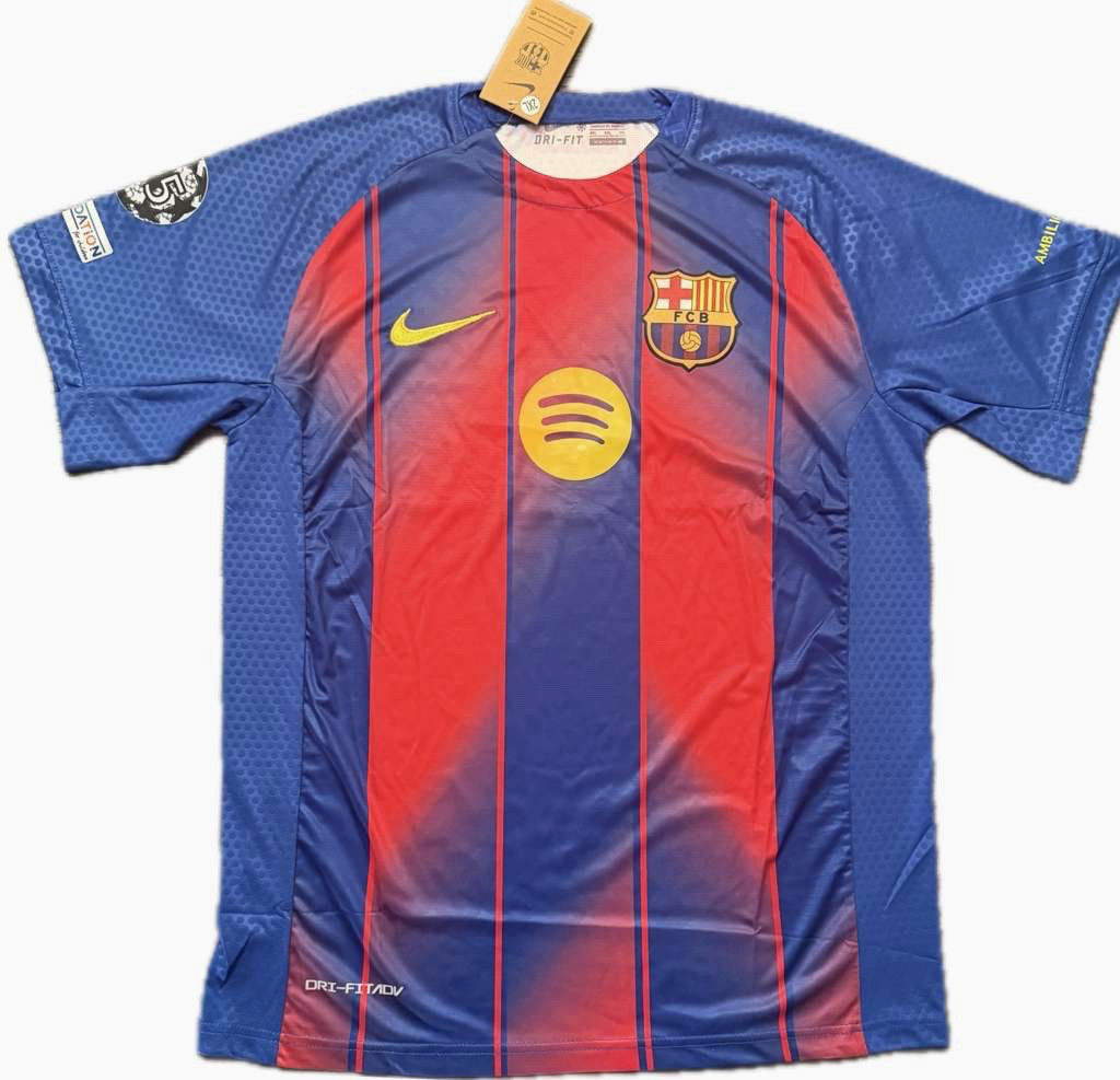 FC Barcelona Home Soccer Jersey & Shorts Set Blue Red Men’s Size L NWT