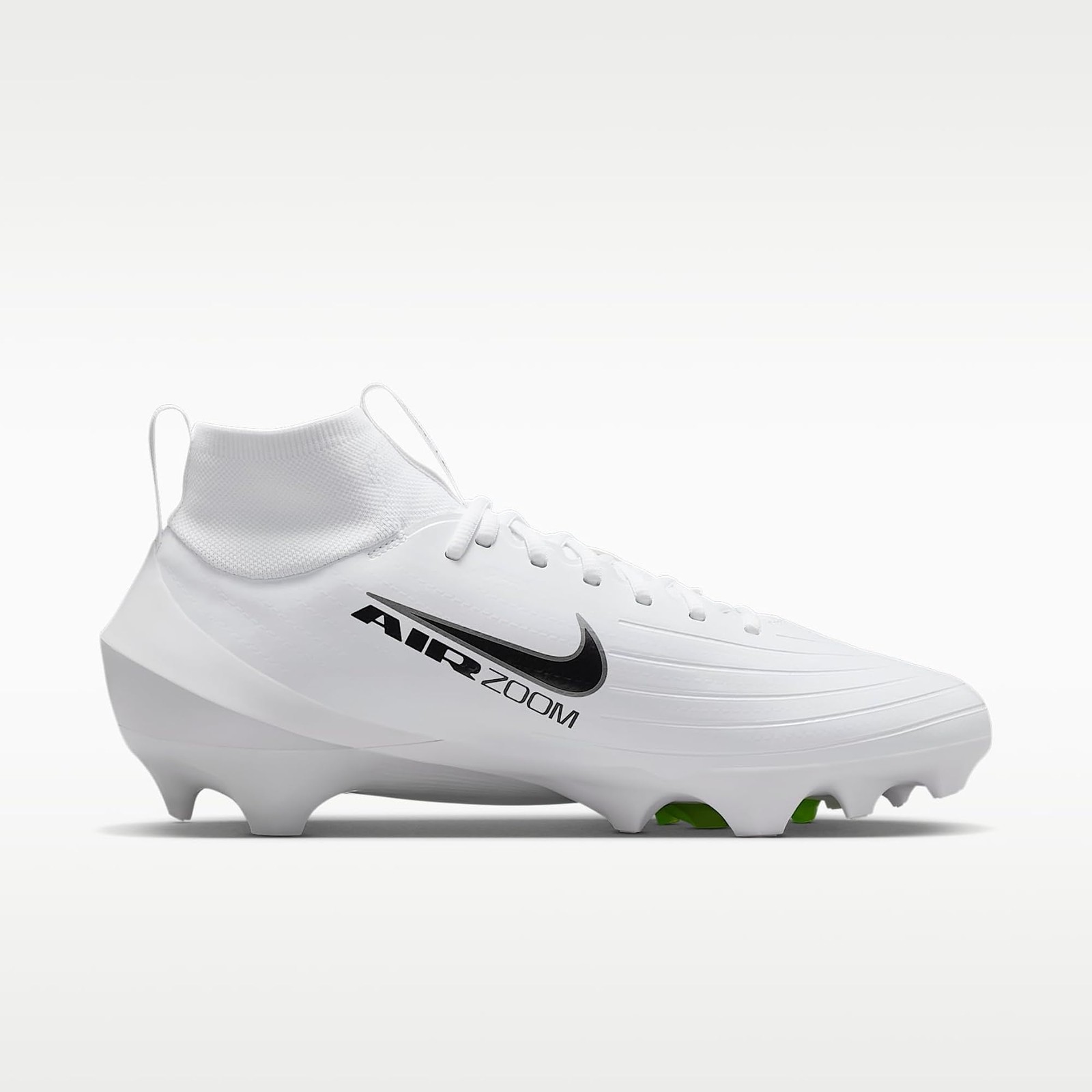 Nike Vapor Pro 1 Football Cleats (White/Volt Ice/Metallic Silver) Size 7.5 - Whi gallery