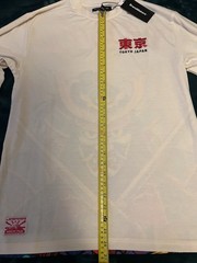 BrandMakers Tokyo Japan Samurai Graphic Logo Heavyweight Long Sleeve Tee Cream M