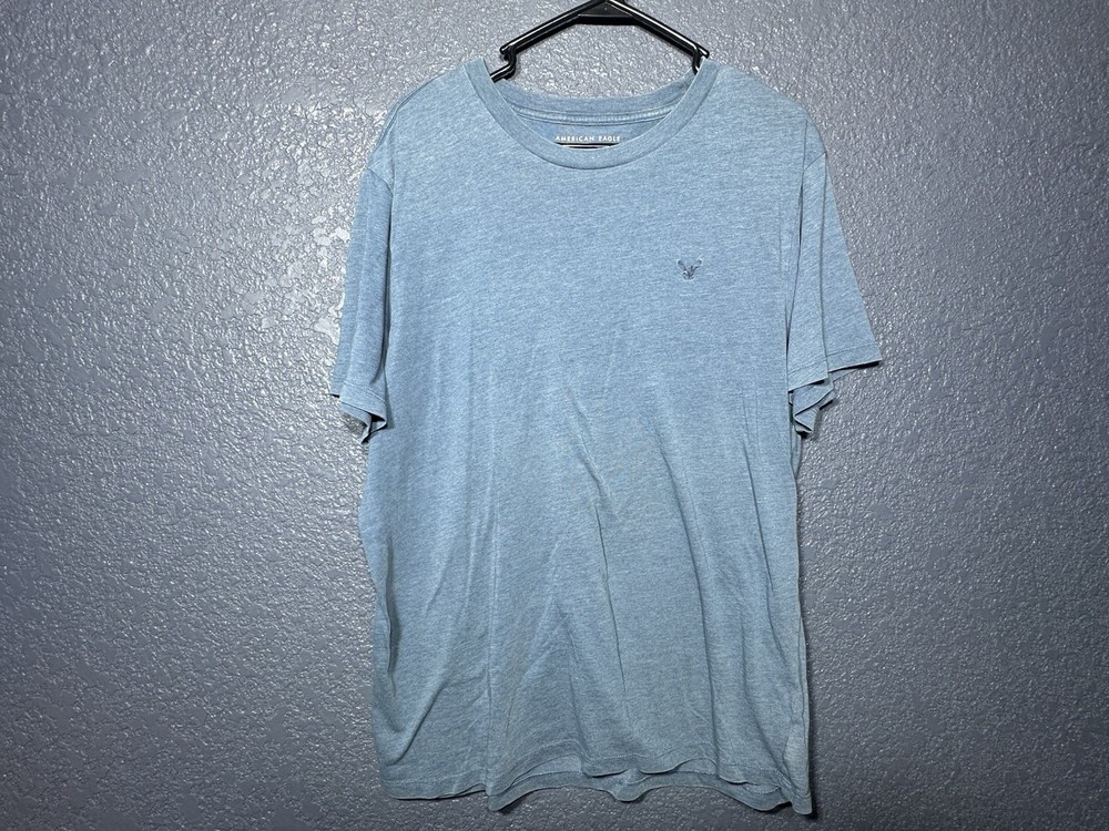 American Eagle Men’s Short Sleeve T Shirt Size Medium Blue Logo