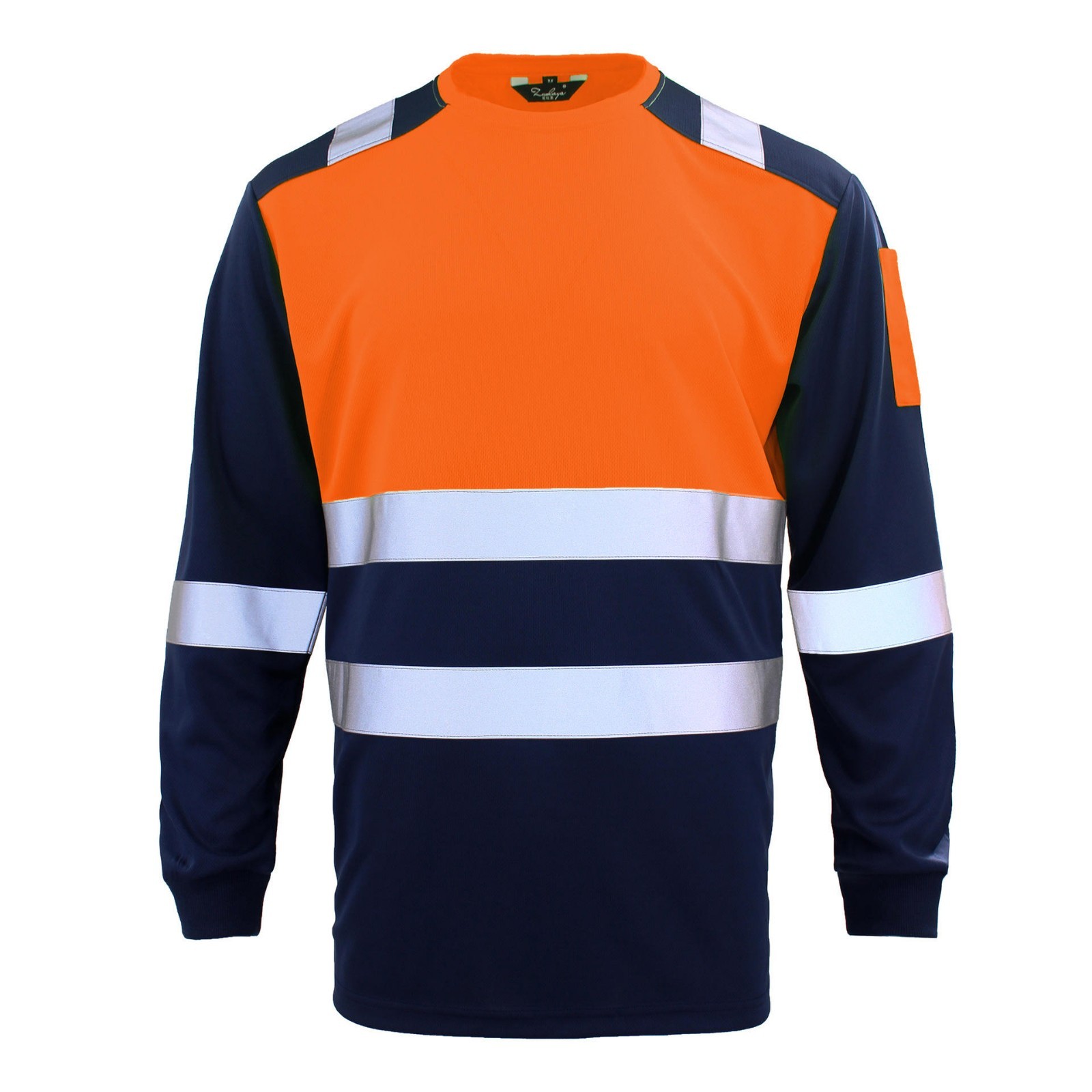 Hi Vis Viz T Shirt High Visibility Safety Reflective Tape Work Top Long Sleeve gallery