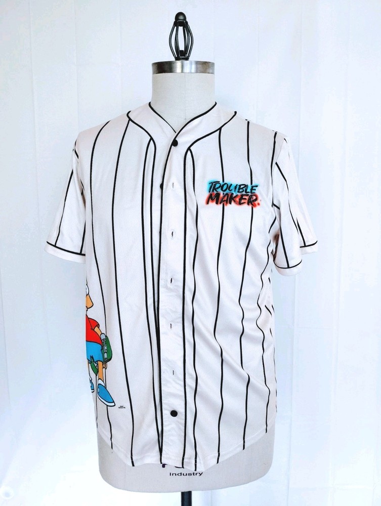 The Simpson Welcome Too The Neighborhood Baseball Jersey Size Medium