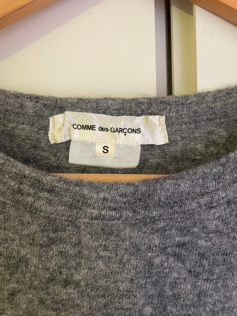 COMME des GARÇONS Gray S Wool Blend T-Shirt Stylish Used gallery