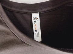 Humants Men’s Large Workwear Jersey Pocket Tee Dark Black Gray heather Cotton