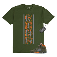 5 Olive Army Solar Orange Black Grey T Shirt Match KVERT