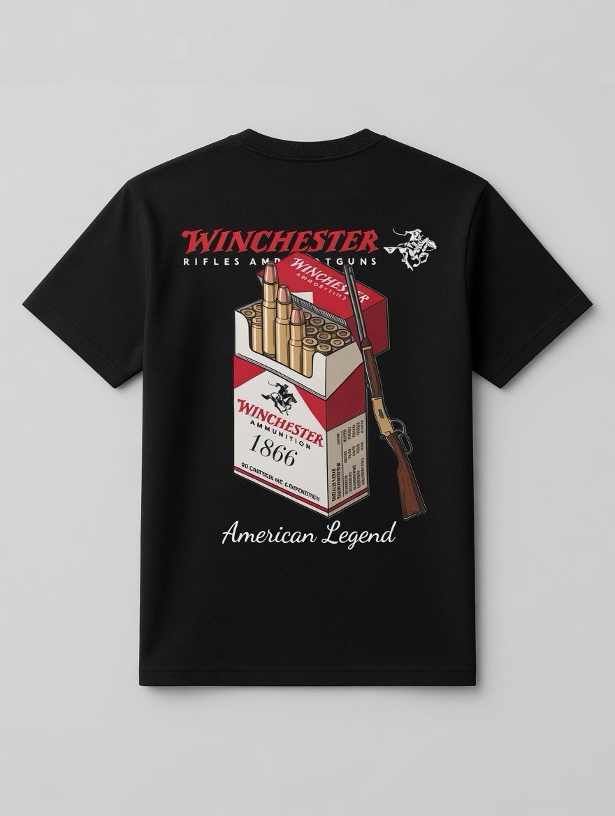 Winchester American Legend T-Shirt - Rifle Ammo Box Graphic Tee for Men gallery