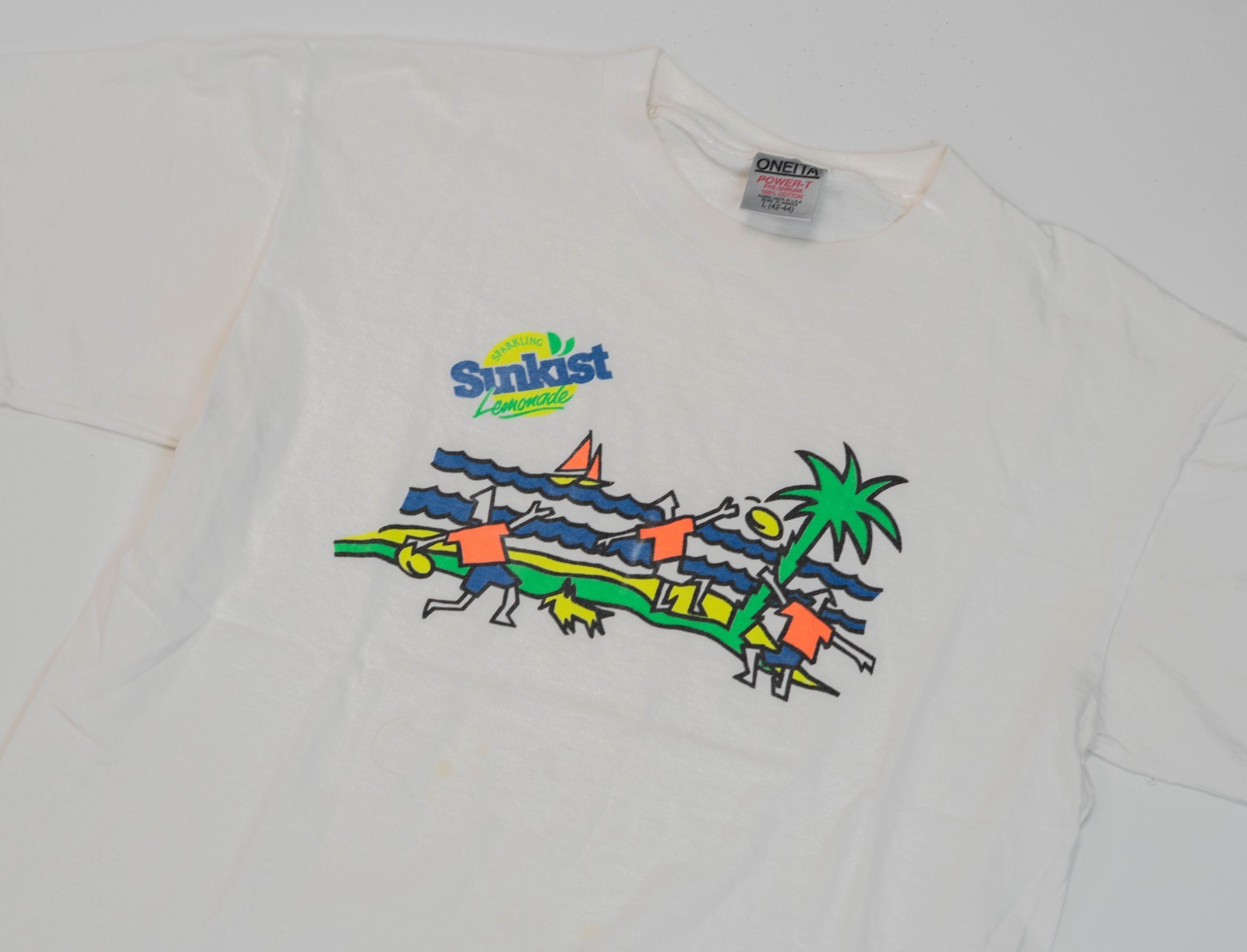 Vintage SUNKIST T-Shirt L Soda Pop Promo Men Size Large 90s Single Stitch Snack gallery