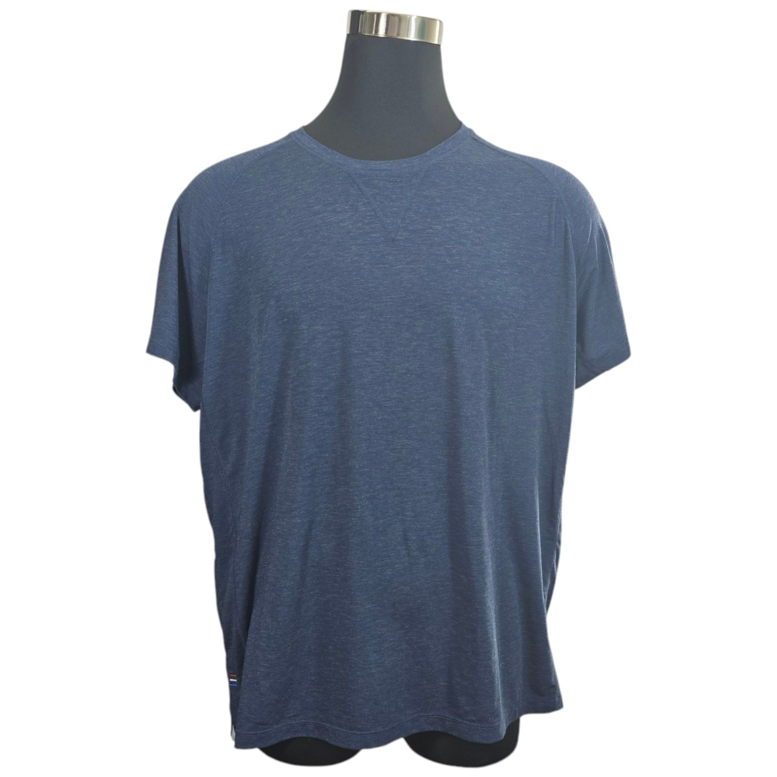 Four Laps Shirt Men’s Navy Blue Performance Wool Blend Level Tech Tee Size XXL gallery