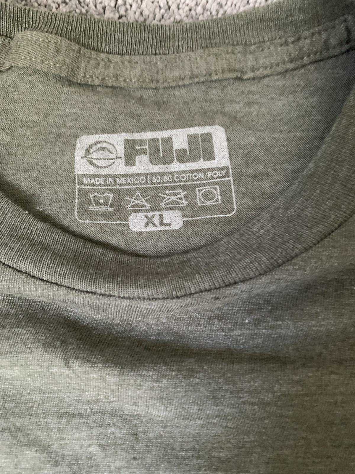 Fuji Sports Jiu-Jitsu Player Mens BJJ T-Shirt Military Green Rare Edition Sz XL gallery