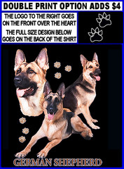 Beautiful German Shepherd Dog Custom Show Dog Art Style Dog T-shirt 803