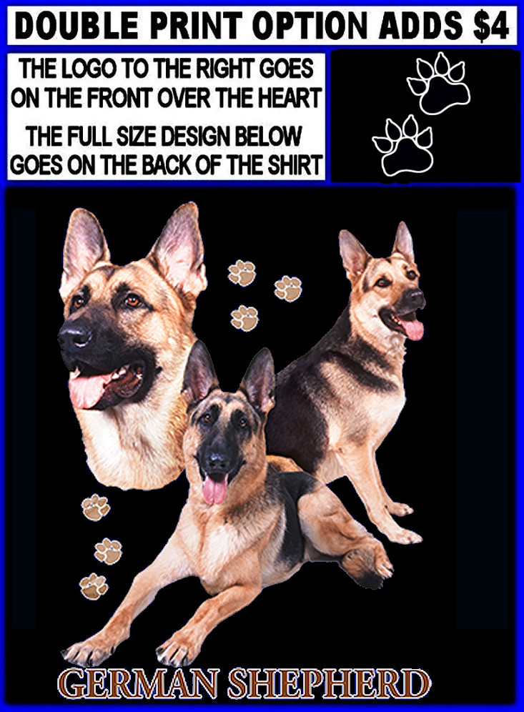 Beautiful German Shepherd Dog Custom Show Dog Art Style Dog T-shirt 803 gallery
