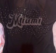 New Men Luxury Diamond Rhinestone Miami Black Fashion T-Shirt High Quality