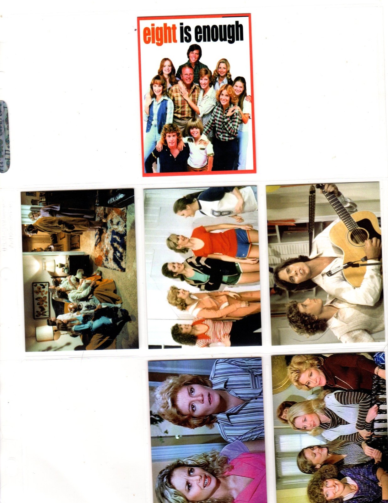 EIGHT IS ENOUGH   TV SHOW     CUSTOM  NOVELTY TRADING CARD 6 CARDS   SET