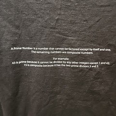 NWT ’01 Vintage Discovery Channel Store ‘For A Good Prime’ Math Joke T-Shirt XL