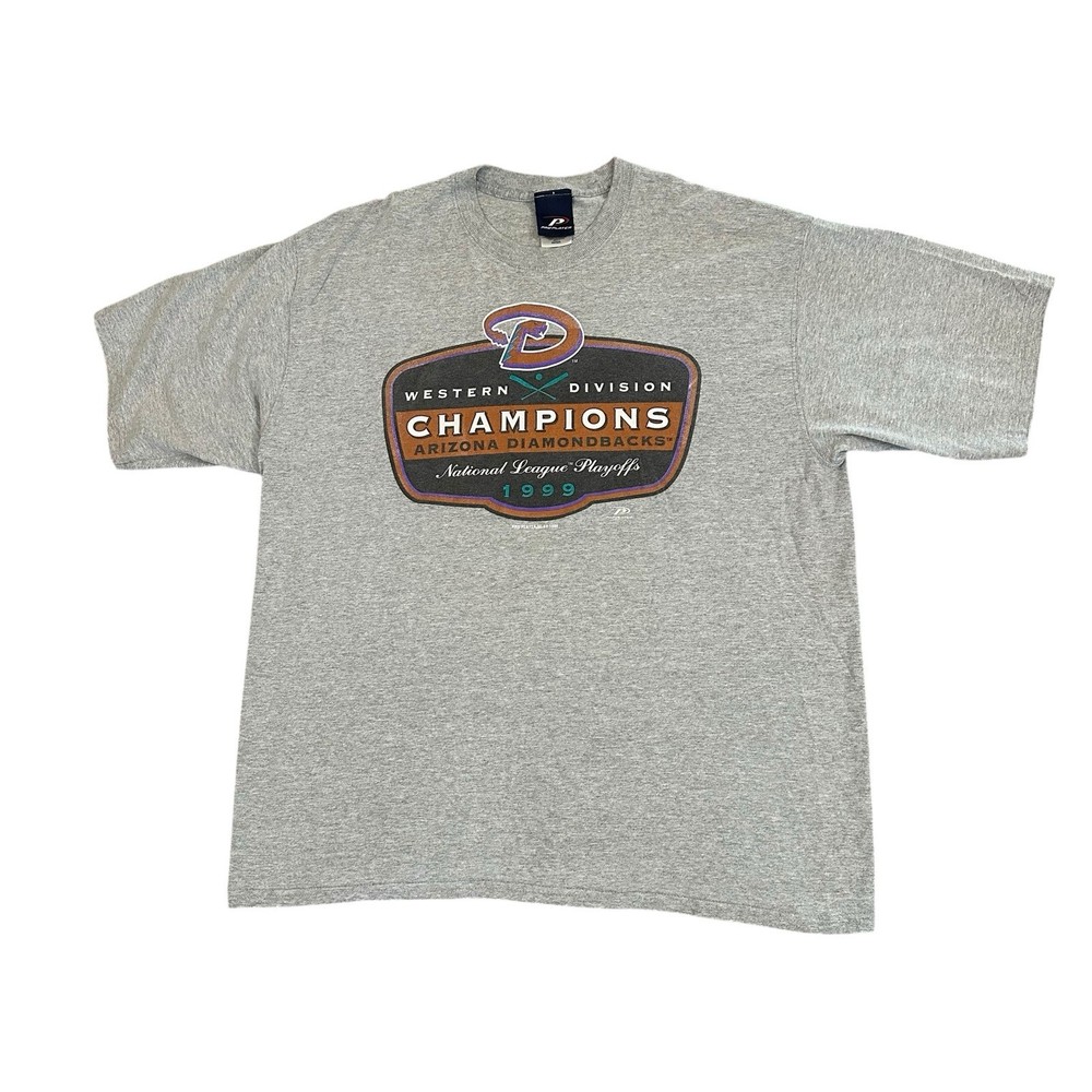 Vintage Arizona Diamondbacks Western Division Champions T-Shirt Men XL 1999