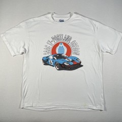 Vintage Ford GT40 Cobra Shirt Mens XL White Portland Oregon Racing SAAC 17 90s