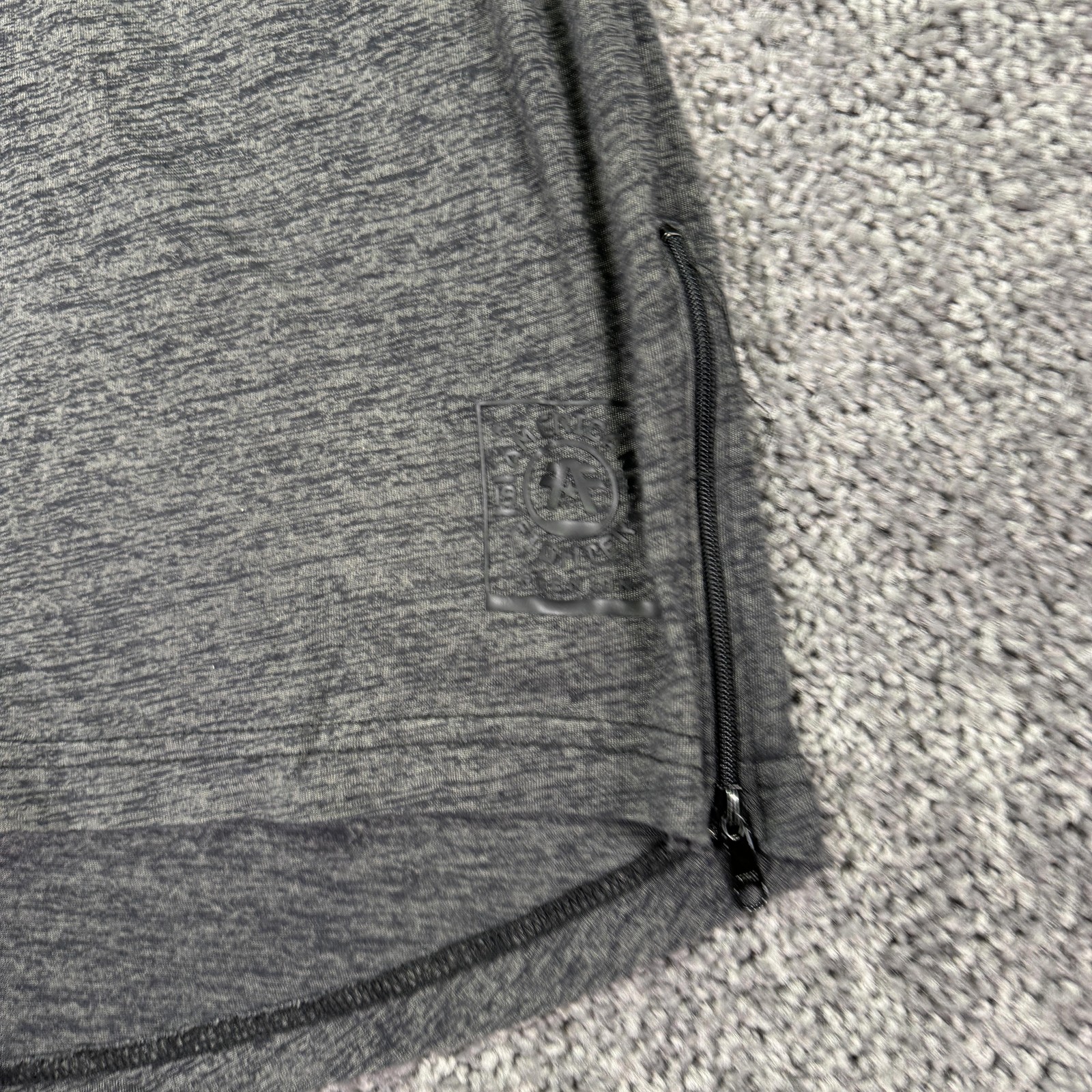 American Fighter Shirt Mens 2XL Gray Athletics Graphic Tee Side Zipper Casual gallery