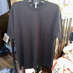 SINGLE STITCH DUKE ATHLETIC Mens 2XL Black Blank Tshirt (Modern XL) USA 80s 90’s