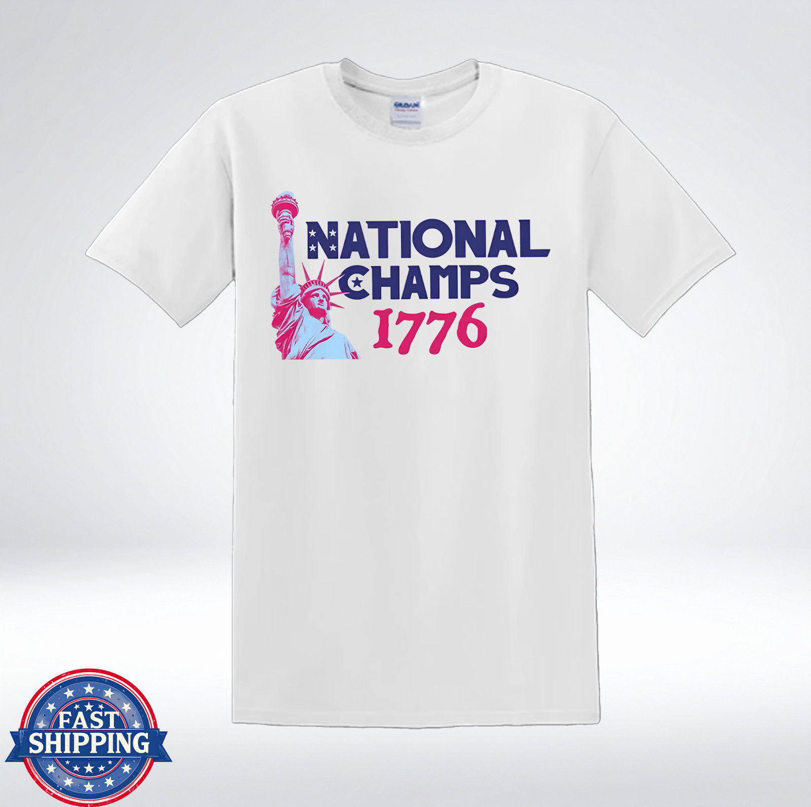 National Champs 1776 Patriotic America Graphic T-Shirt gallery